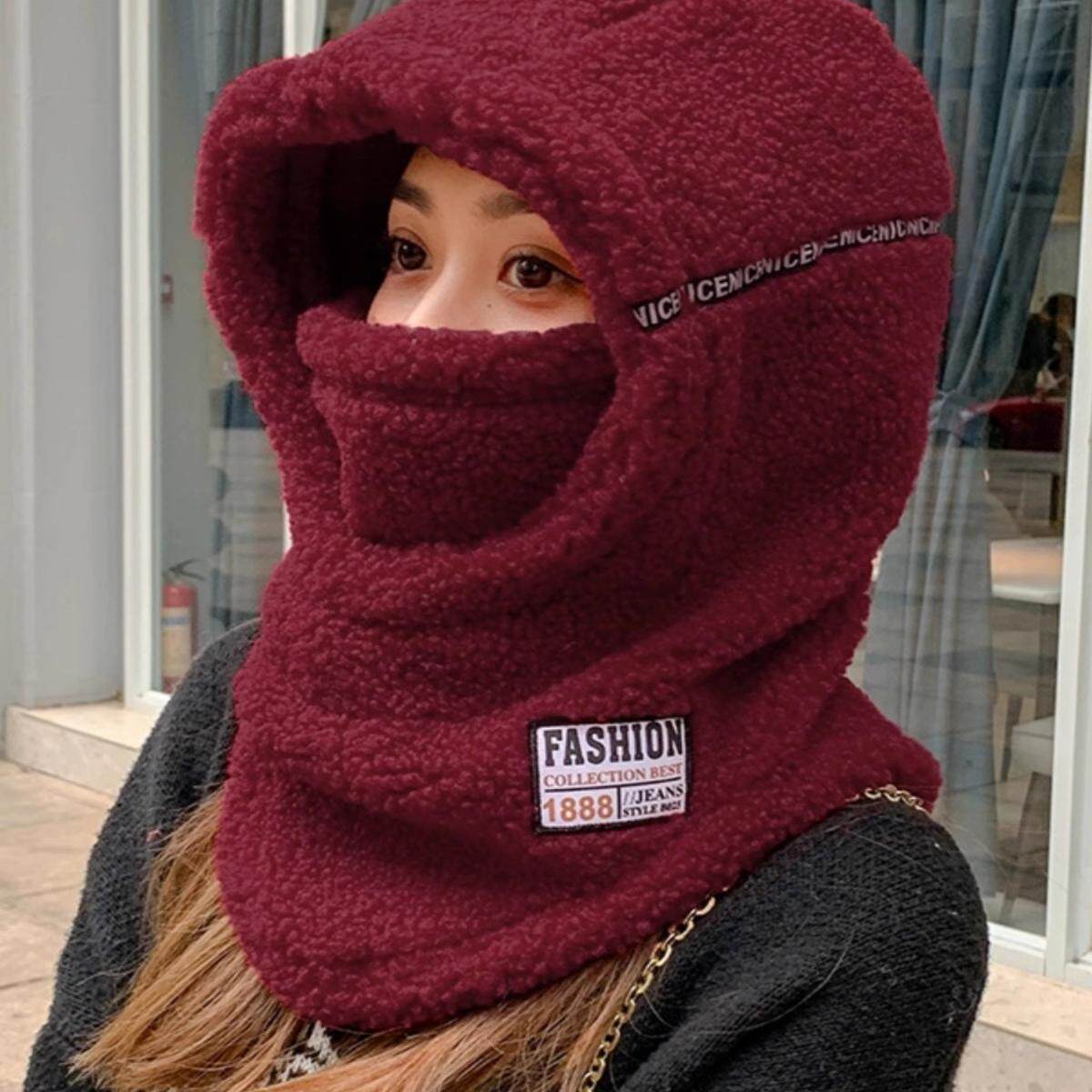 防风面罩冬天保暖头套帽骑行男加绒脖套围脖女帽子围巾一体套头帽