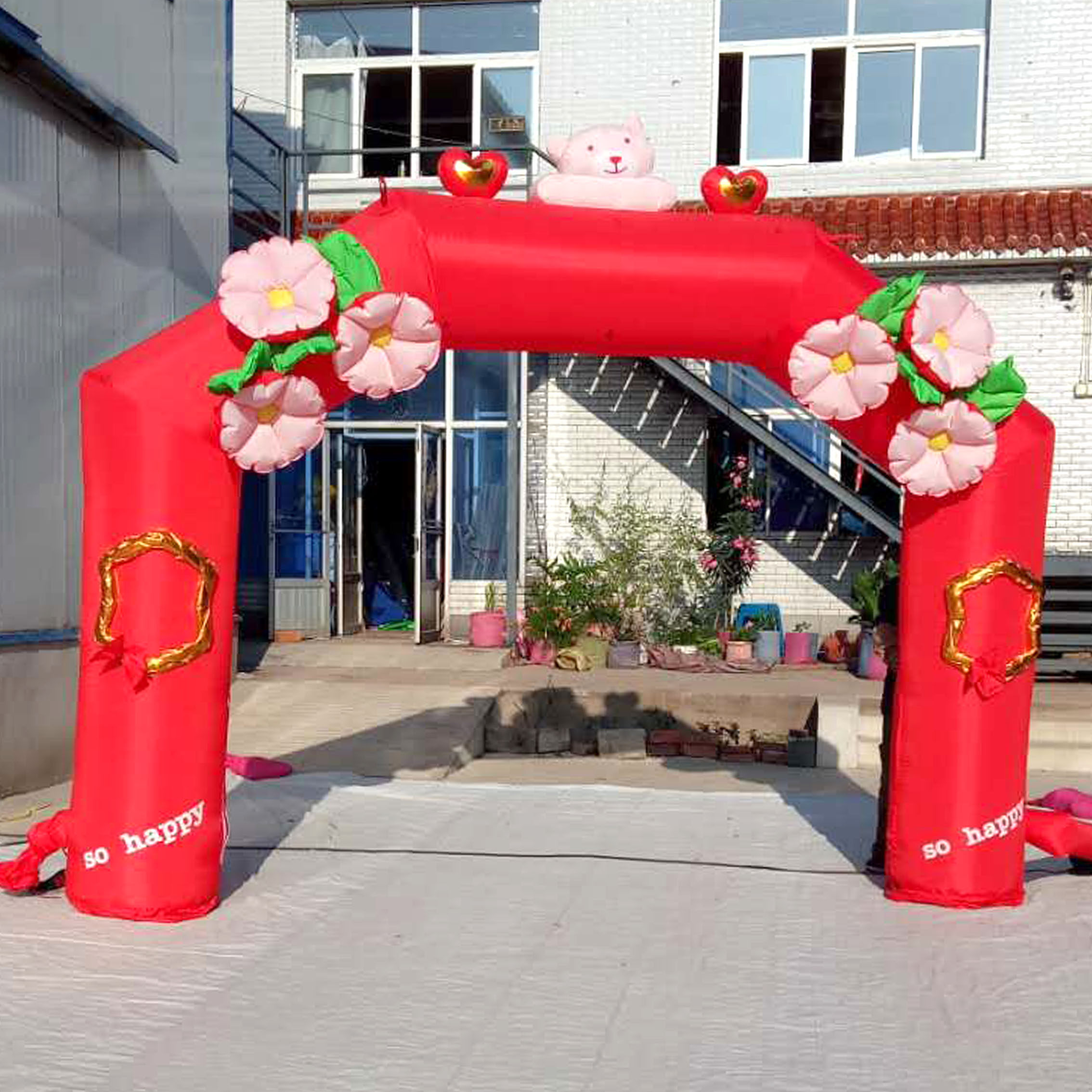 新款 婚礼气模 欧式婚庆户外活动庆典彩虹门充气开业结婚拱门包邮