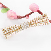 Good Korea jewelry rhinestones Butterfly first decorated headdress Korean clips free shipping