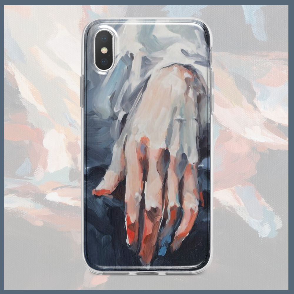 钢琴手指艺术生油画手机壳适用努比亚红魔5G/3s/6黑鲨helo/4/2pro硅胶