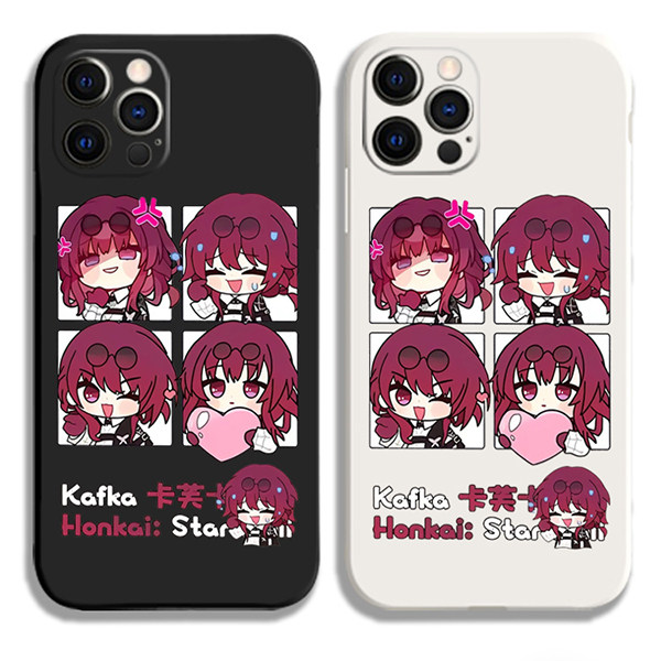 卡通游戏16plus卡芙卡周边手机壳适用iphone14promax液态硅胶vivo苹果13小米k50华为p60oppo一加11魅族黑鲨4s