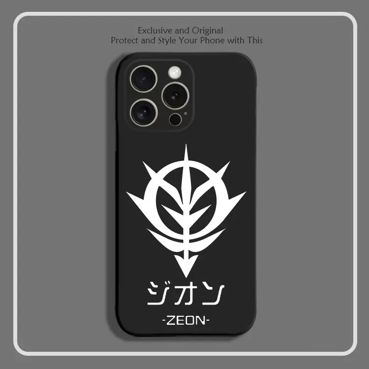 高达 吉翁公国标志手机壳适用iphone15promax硅胶vivoiqoo苹果14小红米k60华为pura70三星oppo魅族防摔一加12