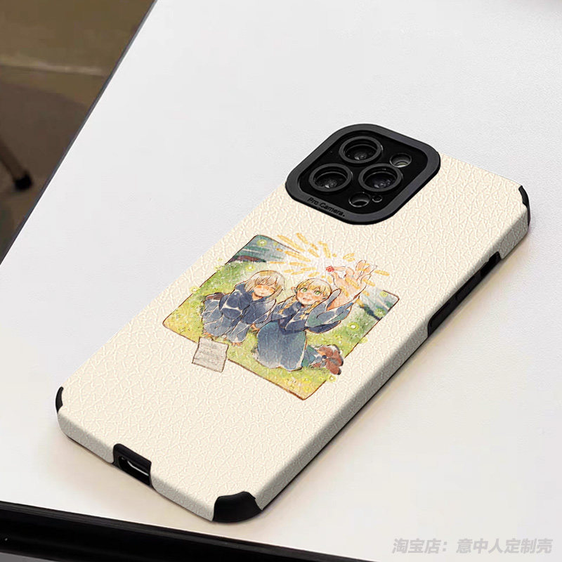 迷宫饭森西莱欧斯玛露西尔手机壳适用iphone15promax一加vivo苹果16小米17红米k80华为pura90荣耀400羊皮oppo