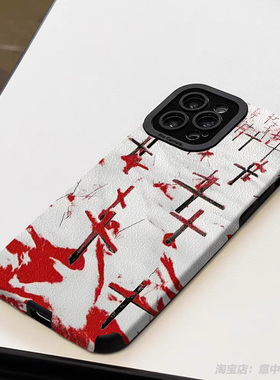 十字架简约潮流手机壳12适用苹果16promax小米14红米k80硅胶华为mate70使徒行者vivo羊皮oppo一加13不撞款15