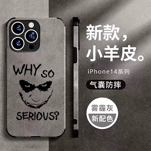 小丑joker电影笑脸周边手机壳适用苹果15pro13小米12k50华为p50mate60 iphone14vivoiqoo11小羊绒皮oppo三星