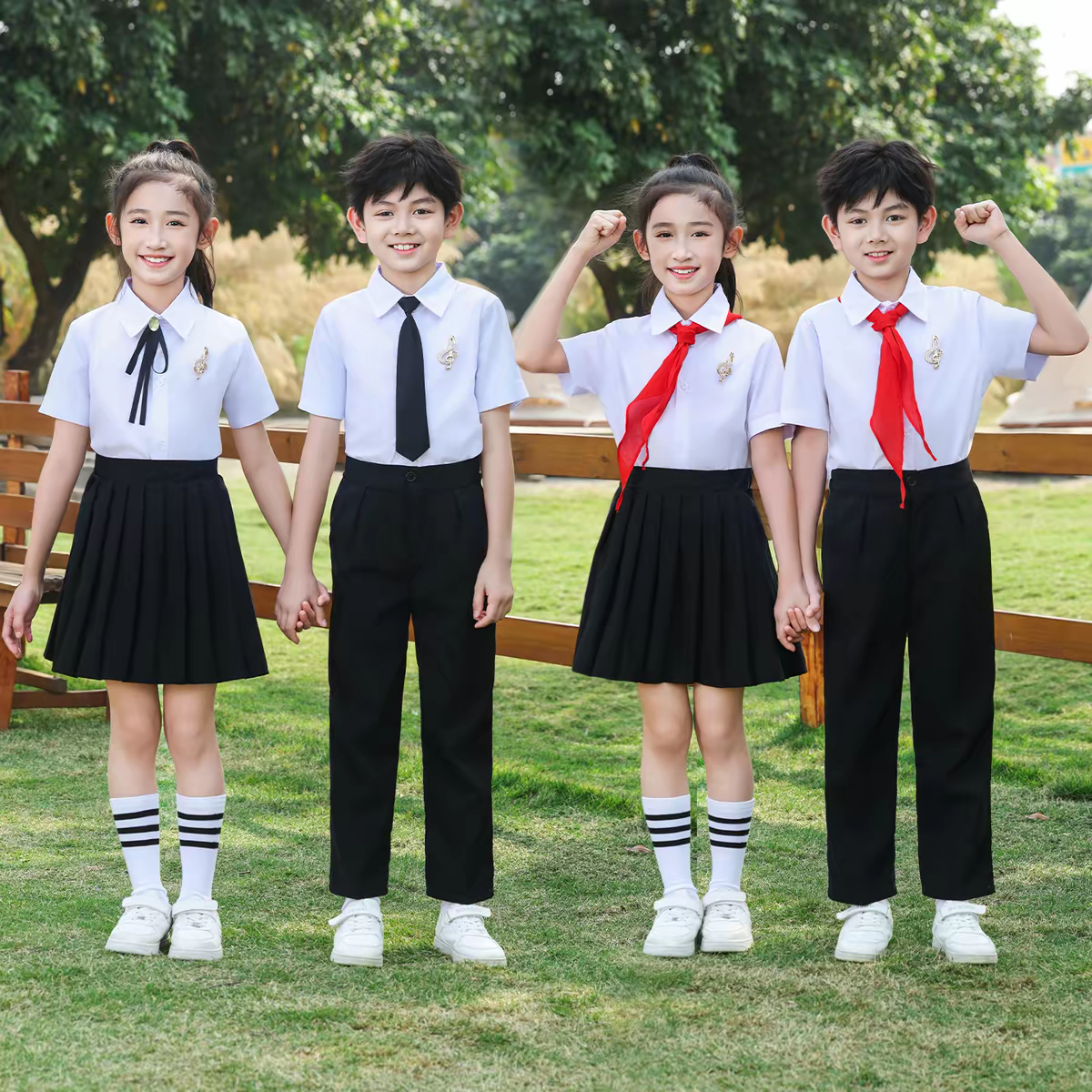 儿童背带裤演出服小学生主持人正装钢琴演出服男童礼服