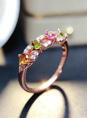 儿童彩虹糖戒指3-15岁