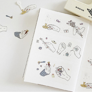 休眠火山社小熊花花多牌爱心指尖做格好梦剪碎星河立体星星泡泡