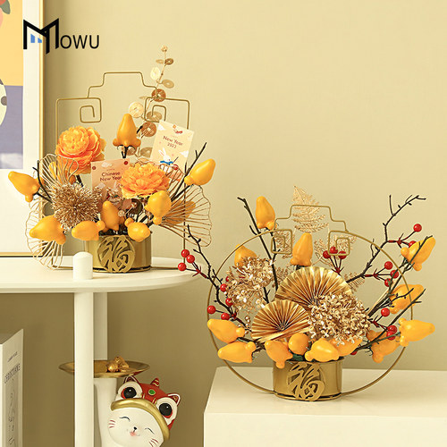 轻奢高档新年装饰花艺