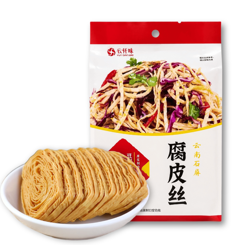 云仟味云南特产石屏豆腐丝400g凉拌云丝豆腐皮干货