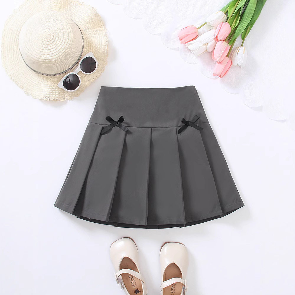 美式辣妹蝴蝶结百褶裙女2024春夏新款欧美风高腰防走光半身裙短裙,童装/婴儿装/亲子装,半身裙,淘宝优惠券,粉丝福利购,淘宝优惠卷