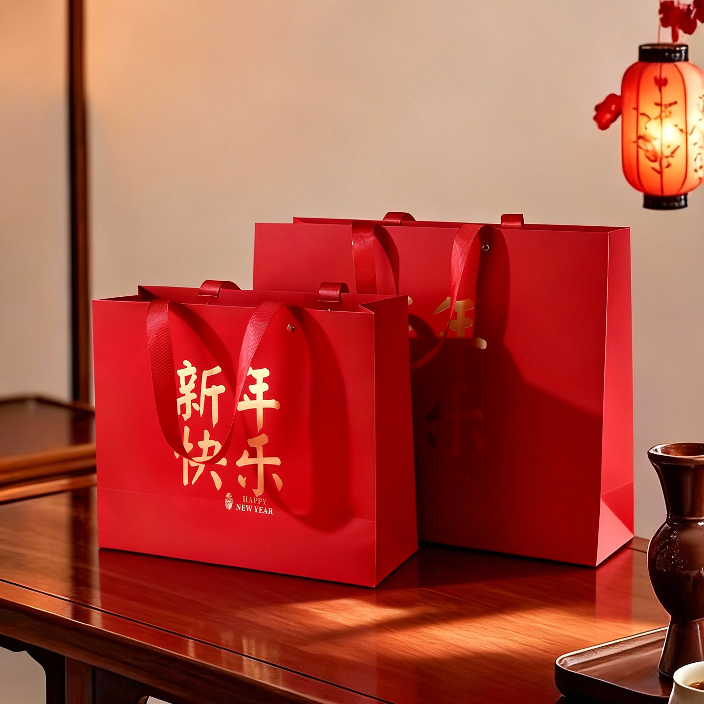 马年新年礼物年会伴手礼袋红色礼品袋元旦小礼品春节卡纸手提袋子,包装,礼品袋/塑料袋,淘宝优惠券,粉丝福利购,淘宝优惠卷