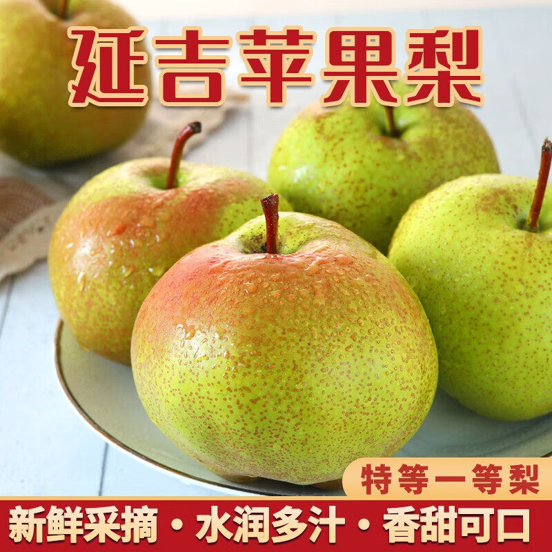 延边苹果梨新鲜孕妇水果10斤整箱包邮脆甜东北特产龙井霜后苹果梨,水产肉类/新鲜蔬果/熟食,梨,淘宝优惠券,粉丝福利购,淘宝优惠卷