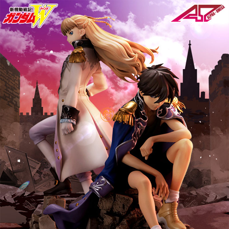 默图alpha×omega日版1/8手办 新机动战记高达w 希罗 尤尔 莉莉娜
