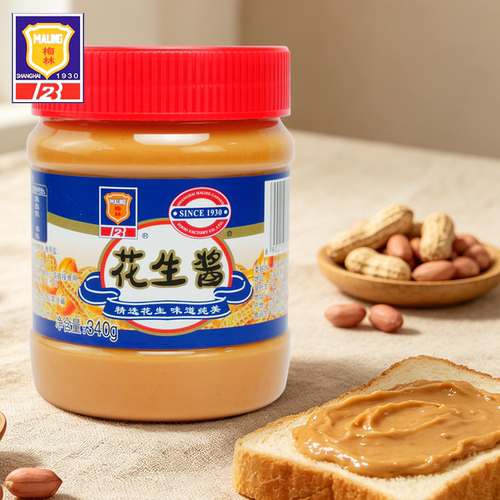 上海梅林花生酱340g*3罐三明治