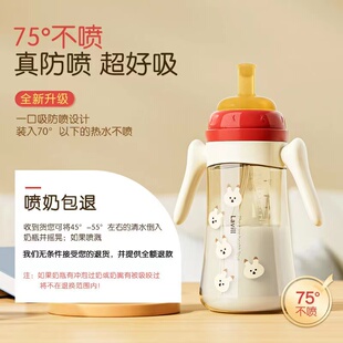 吸嘴鸭嘴硅胶奶嘴感温奶瓶宝宝吸管防喷防摔防漏学饮杯1-3岁水杯