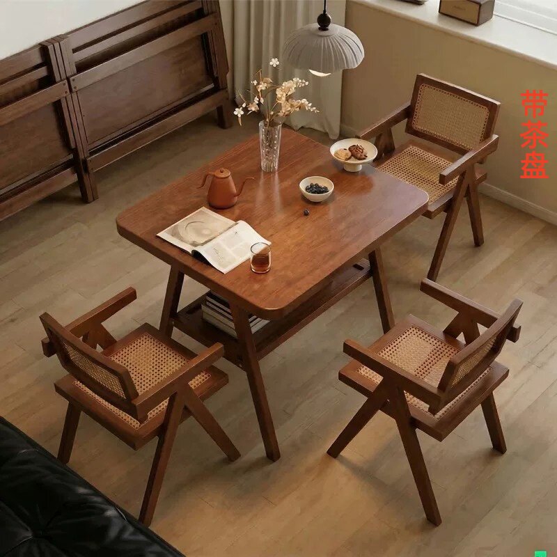 实木餐桌正方形小户型家用吃饭桌餐桌椅子2026新款小方桌出租屋桌