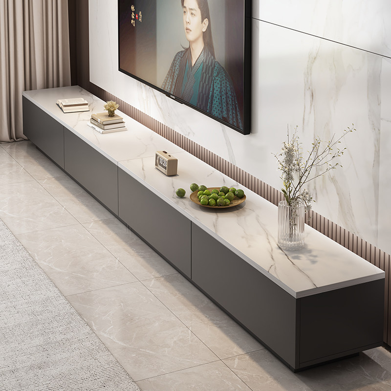 电视客厅家用2026新款现代简约收纳柜储物一体小户型落地电视机柜