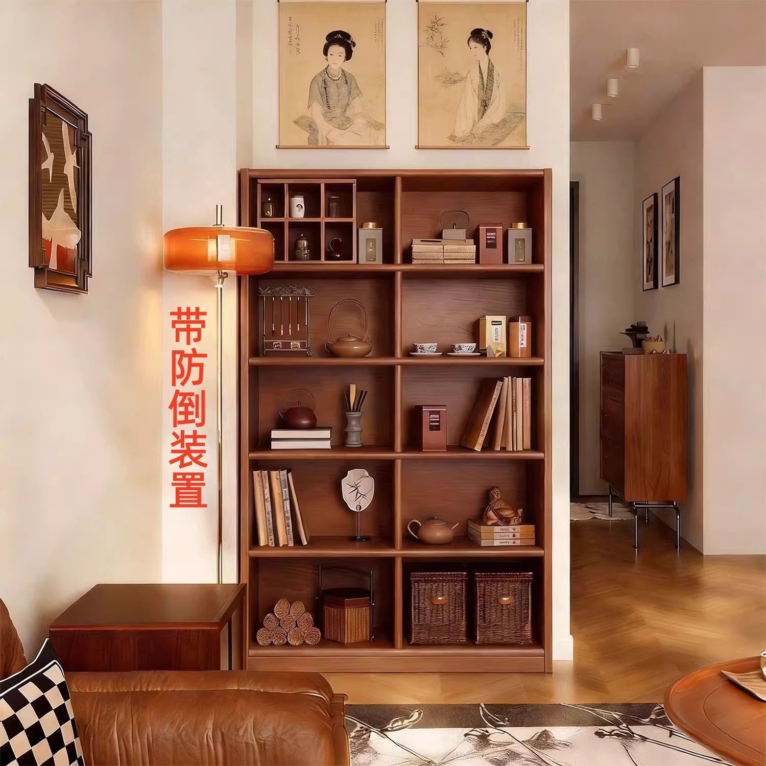 实木沙发边置物柜靠墙一体边柜卧室储物柜落地多层展示柜靠墙窄架,住宅家具,餐边柜,淘宝优惠券,粉丝福利购,淘宝优惠卷