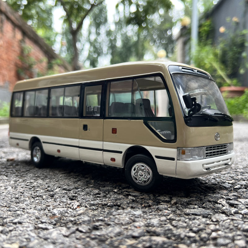 1/24 原厂四川丰田柯斯达模型 仿真合金面包中巴车模摆件 考斯特