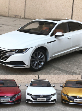 原厂1:18车模一汽大众全新一代CC汽车白色车模型仿真合金礼品摆件