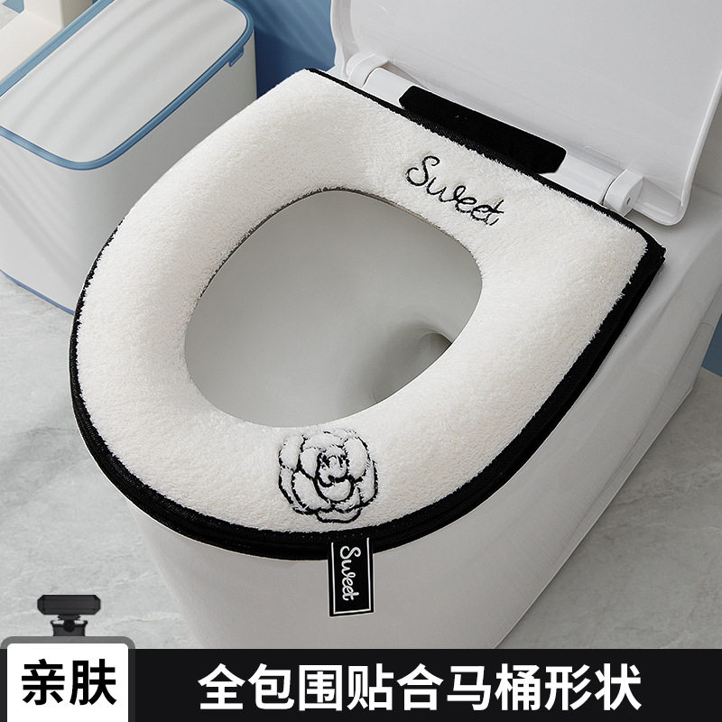 可爱保暖马桶坐垫冬季加绒耐脏马桶套粘贴拉链款防水马桶圈垫通用,家庭/个人清洁工具,马桶套/马桶座圈,淘宝优惠券,粉丝福利购,淘宝优惠卷