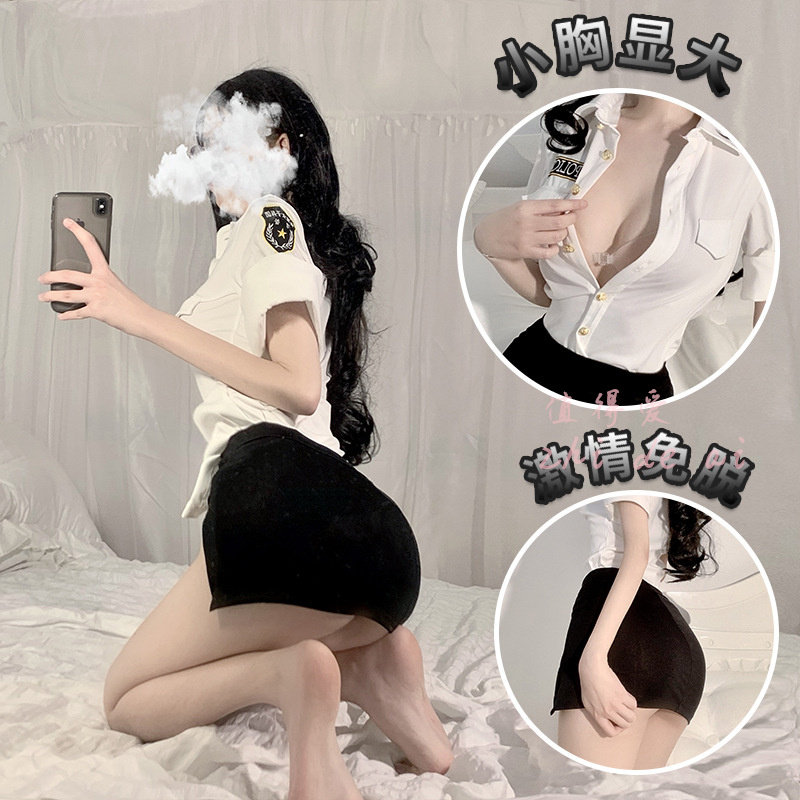 女警逮捕  性感角色扮演制服ol职业衬衫超短裙内衣制服女 值得爱