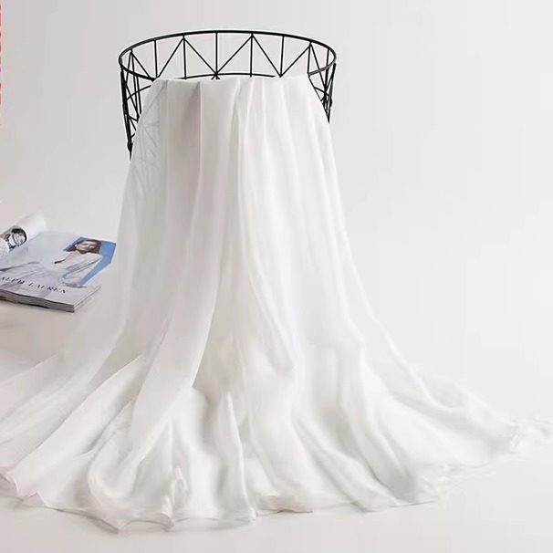 真丝丝巾女长款防晒沙滩巾超大夏季纱巾披肩海边两用