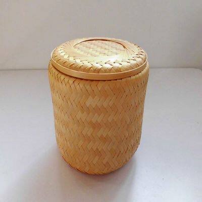 越南手工竹皮竹编普洱茶小沱茶