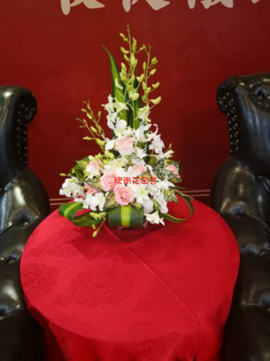 讲台花 签到台花 会议桌花 鲜花台花 前台鲜花瓶花 上海鲜花速递