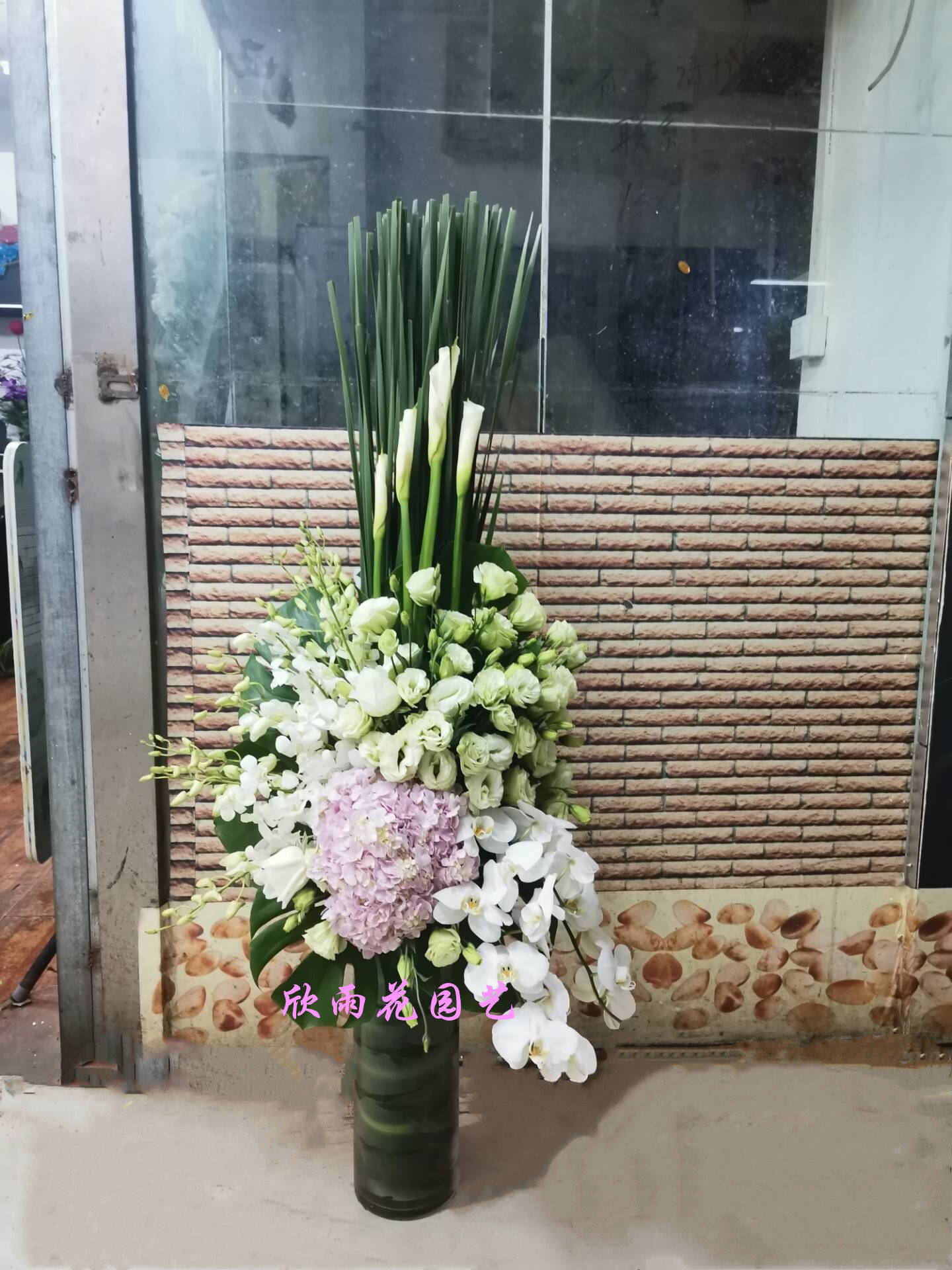 会议桌花婚庆台花酒店桌花演讲台花宴会签到会展台花上海鲜花速递