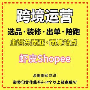 跨境电商运营课程零基础初中高级开店店铺装修后台操作陪跑一对一