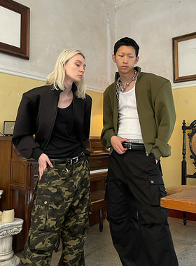 FSG Freedom Soluble两色立领阔挺合身短夹克