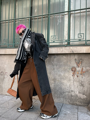 fsgfreedomsoluble做旧大衣