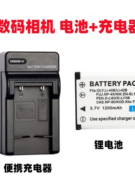 适用GE通用E1255W E1480W E1486TW E1410SW J1455相机电池+充电器