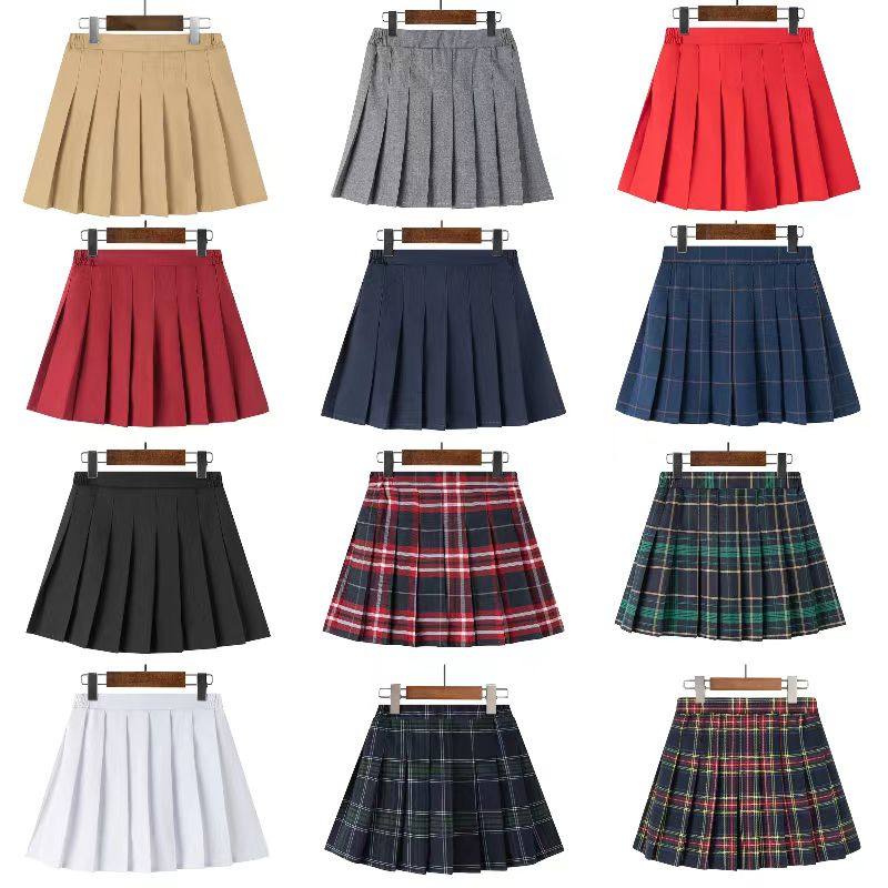 女童半身裙百褶裙百搭学院风短裙