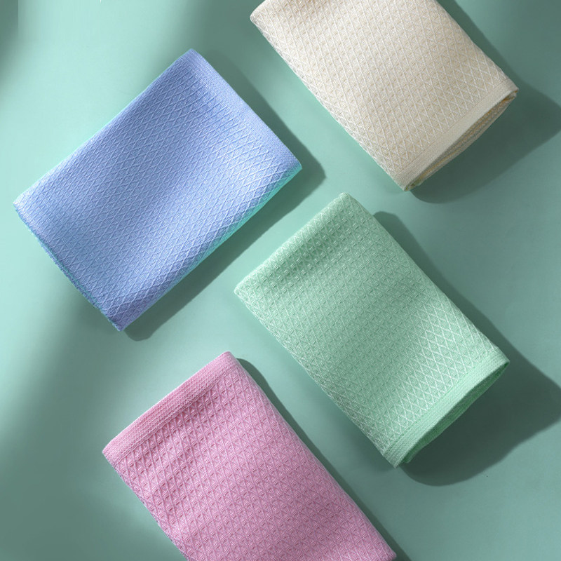 枕巾冰丝夏天竹纤维冰凉枕头巾一对情侣夏季薄款凉感透气夏凉盖巾