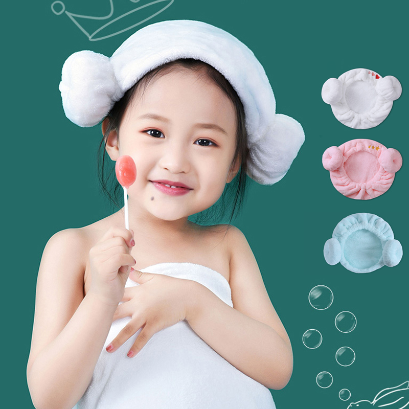 头戴式干发帽女2025可爱公主女童