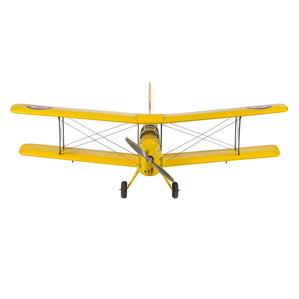 DW 새로운 복엽 비행기 복고풍 시뮬레이션 기계 TIGER MOTH 고정 날개 0.8 미터 날개 길이 원격 제어 항공기 완전한 기계 초보자