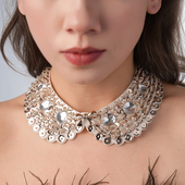 假衣领娃娃领女蕾丝装 饰领 蕾丝领百搭花边小领子穿外搭装