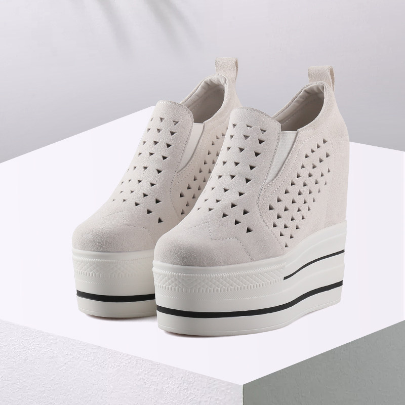 断码女鞋厚底松糕单鞋女夏季镂空百搭网红休闲14cm内增高乐福鞋女,女鞋,深口单鞋,淘宝优惠券,粉丝福利购,淘宝优惠卷