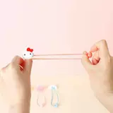 Веревка для волос с собакой корицы Мелоди, аксессуары для волос, завязанное кольцо для волос, милое сердце для девочек, мультяшный пудинг, собака KT, японские ins