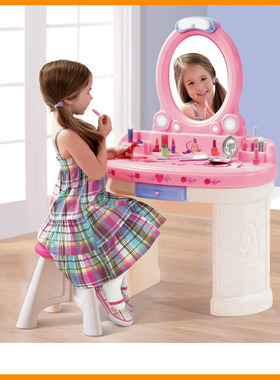 美国进口Step2儿童过家家公主化妆桌梳妆台套装7579角色扮演女孩