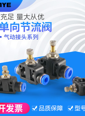 气动快插快速接头SA4/SA6管道阀SA8管道型节流阀SA10气管接头SA12