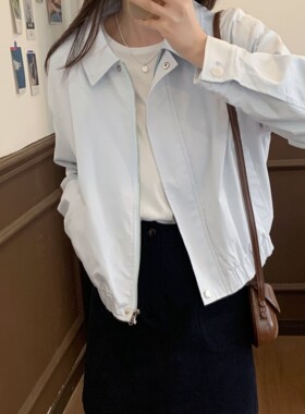 【Niche Young】 长袖休闲短款百搭宽松ins设计感外套CX20203