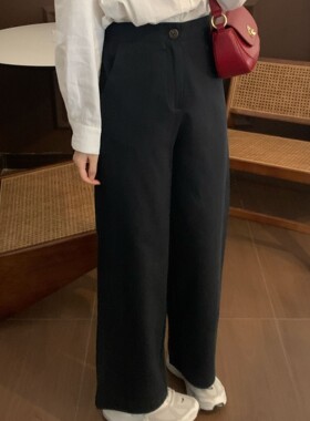 【Niche Young】南国 高腰直筒时尚休闲百搭休闲裤CX20023