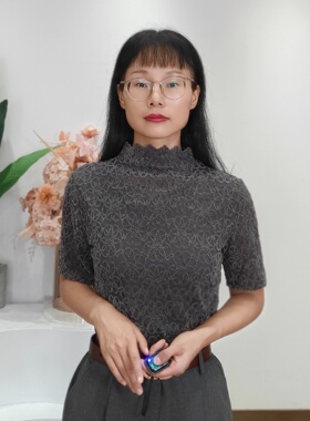 【可系】专柜251033春秋半高领蕾丝短袖T恤女修身内搭打底衫