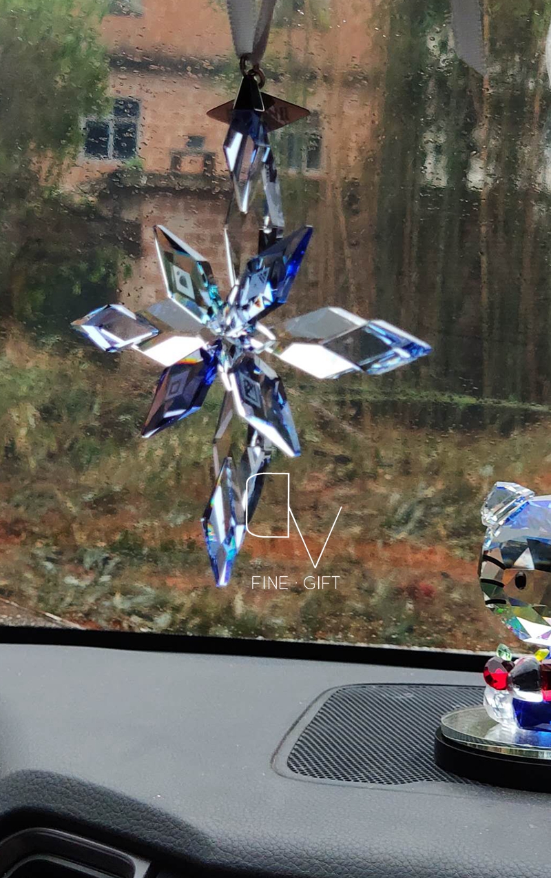 新品奥地利水晶奇缘车挂雪花