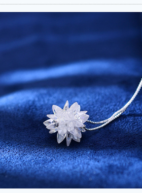 奥地利水晶白色项链礼物吊坠