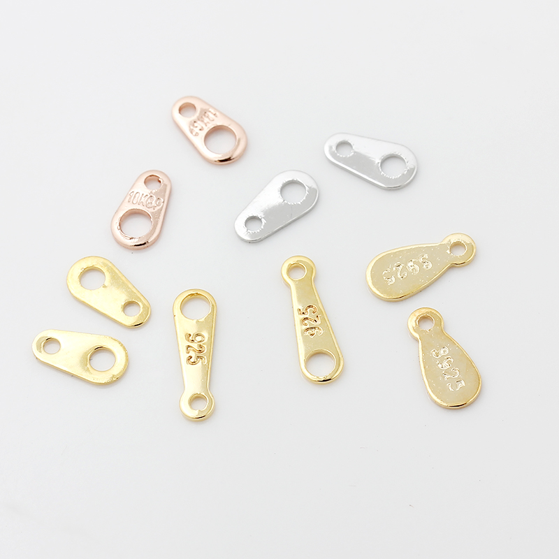 保色18K金14k包金连接片双孔片